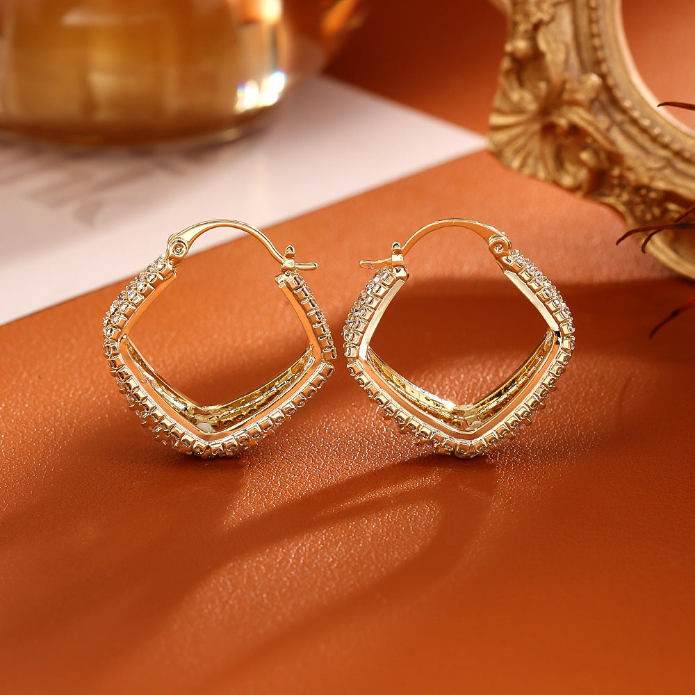 Lily Prescott Crystal Hoops