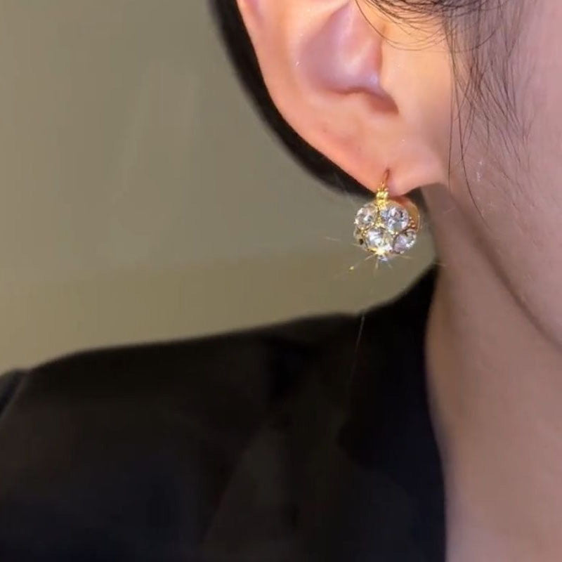 Olivia Pearl Crystal Hoops