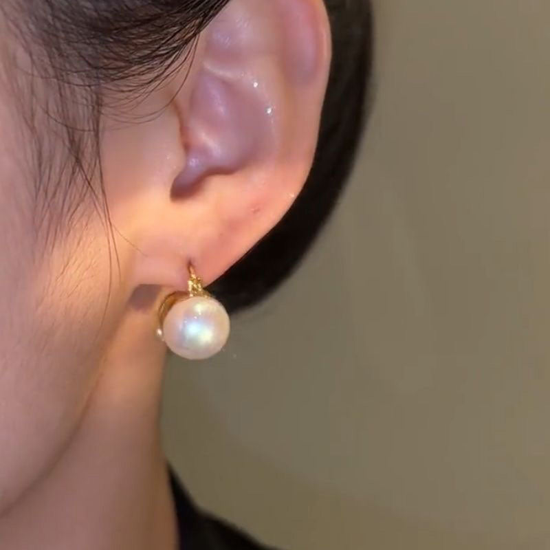 Olivia Pearl Crystal Hoops