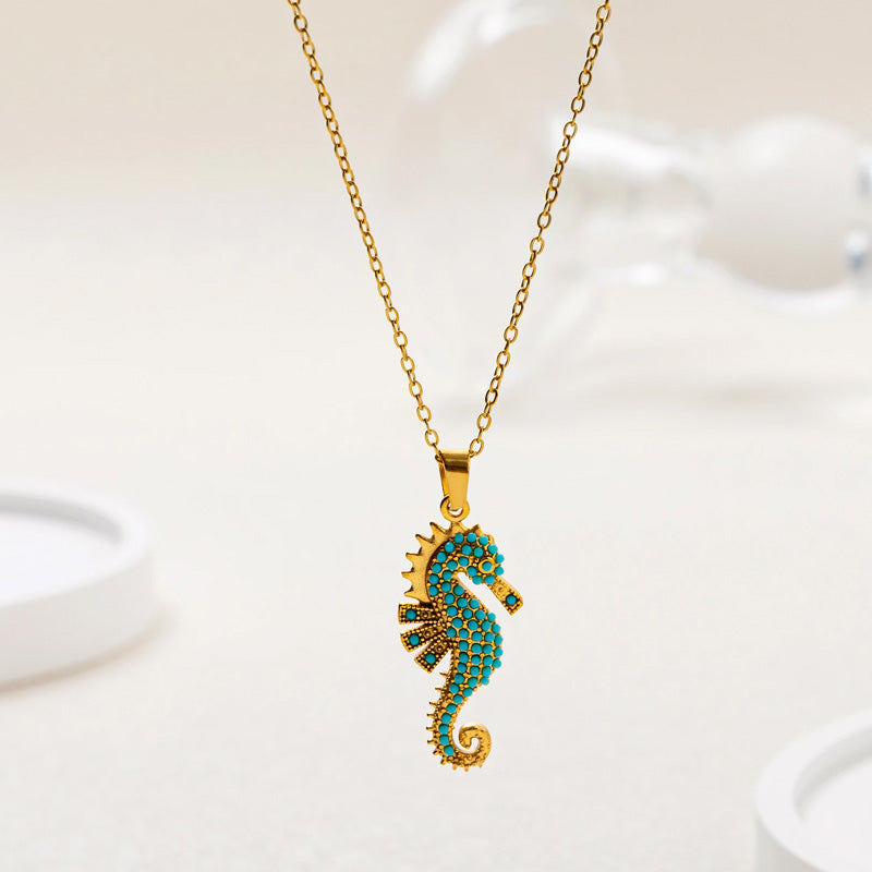 Elara Blue Reef Necklace