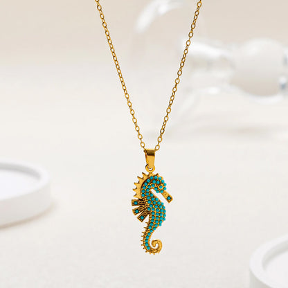 Elara Blue Reef Necklace