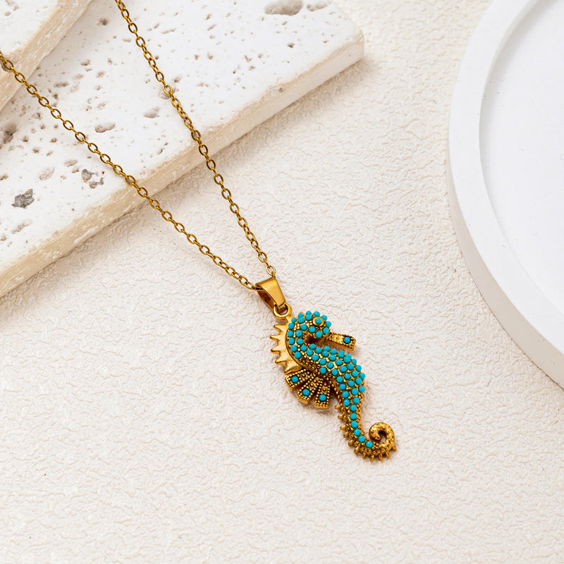 Elara Blue Reef Necklace