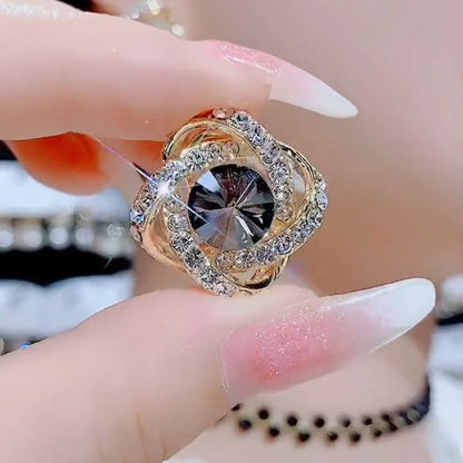 Tahlia Crystal Swirl Stud Earrings