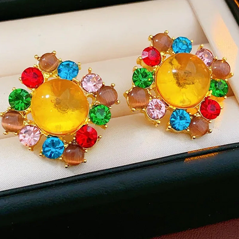 Adele Sunset Crown Studs