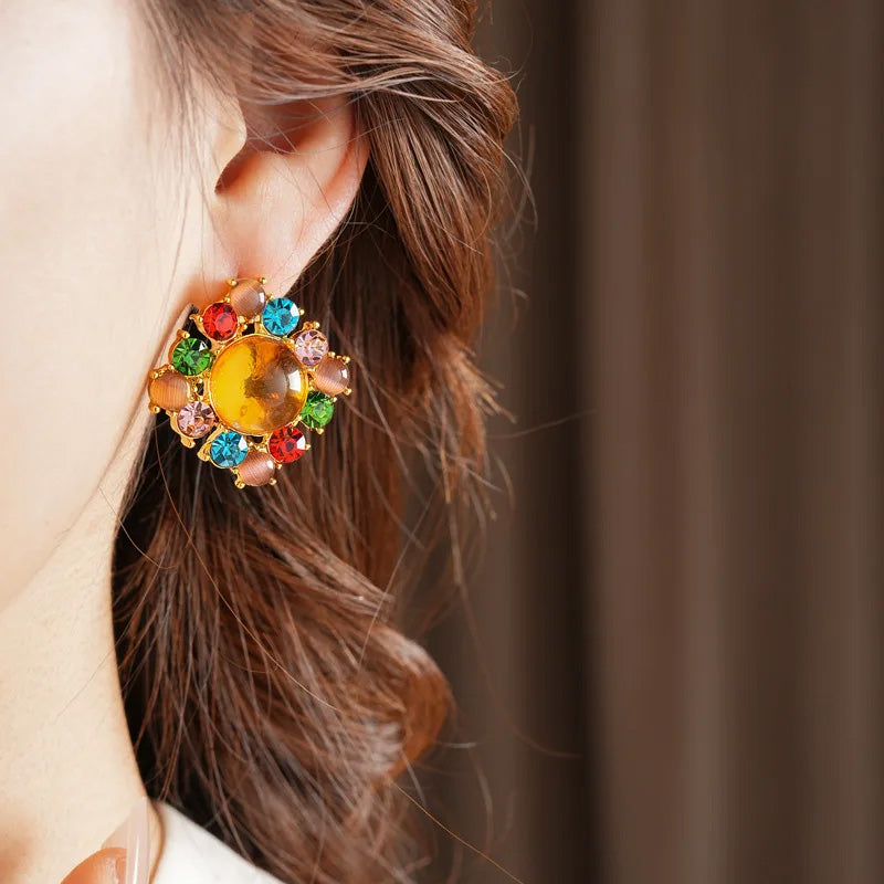 Adele Sunset Crown Studs