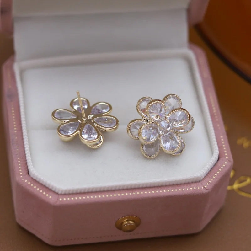 Olivia Crystal Bloom Studs