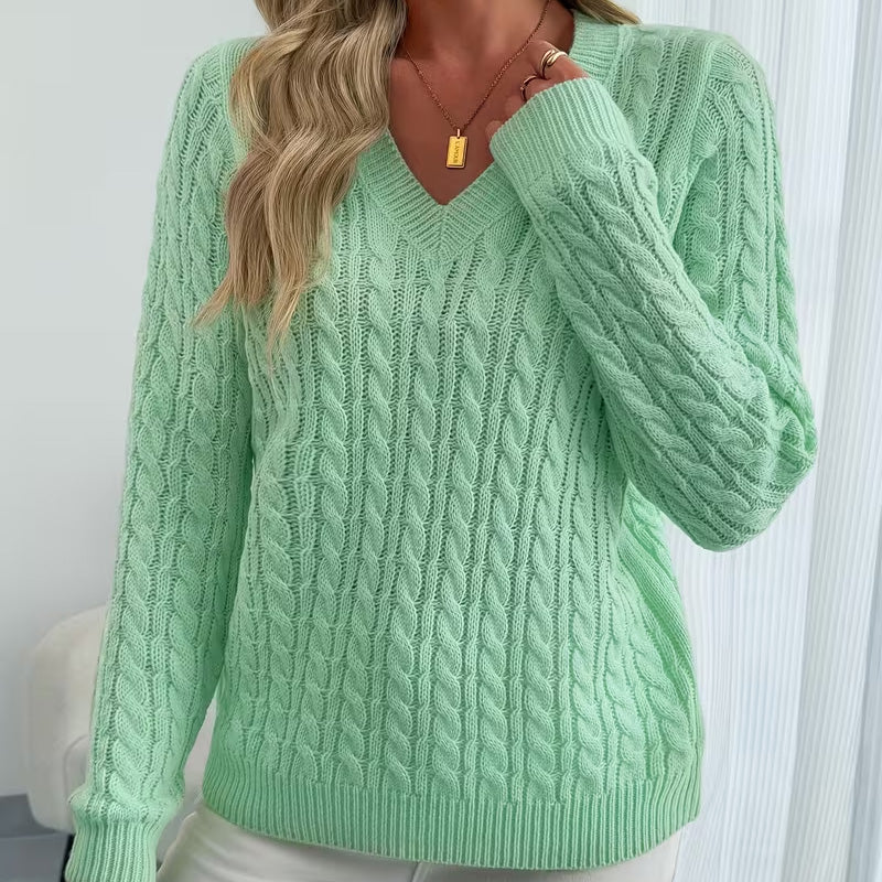 Olivia Knit V-Neck Sweater