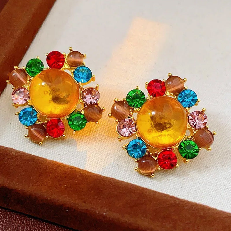 Adele Sunset Crown Studs