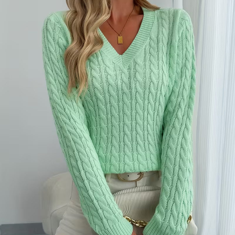 Olivia Knit V-Neck Sweater