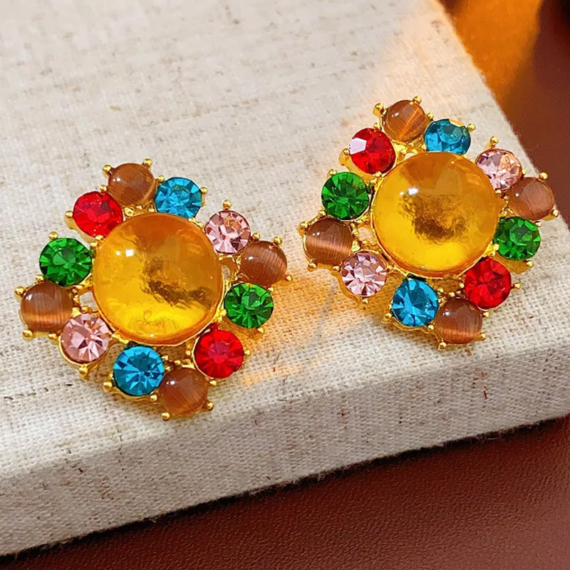 Adele Sunset Crown Studs