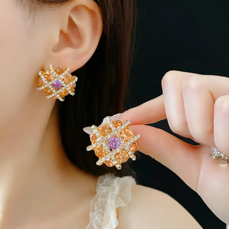 Clara Crystal Studs