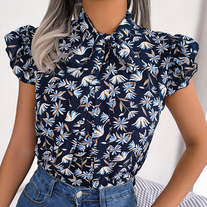 Breezy Tie-Neck Shirt