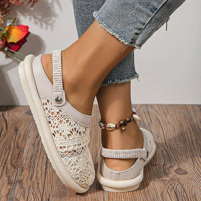 Coastal Crochet Slip-Ons