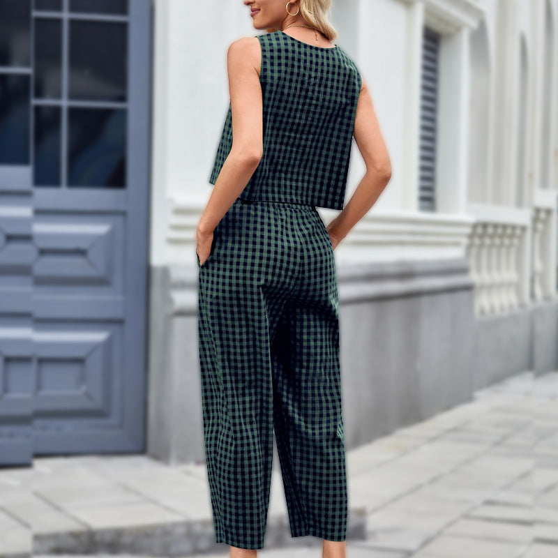 Harper Checked Lounge Set