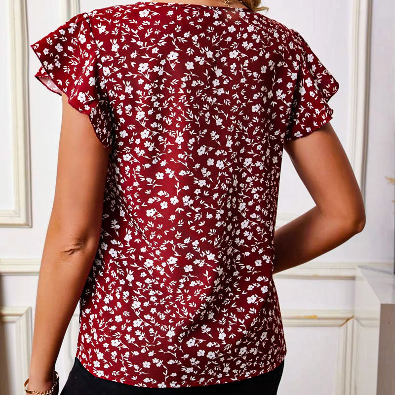 Emma Ruffle Sleeve Blouse