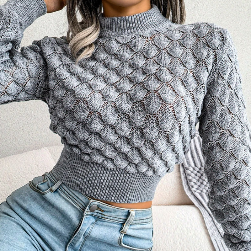 Scale Knit Crop