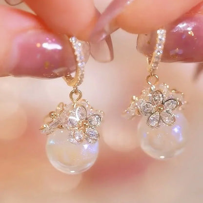 Isla Pearl Drop Hoops