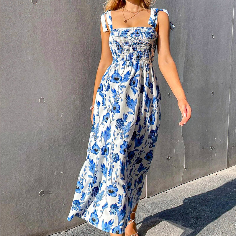 Sunbloom Tie-Strap Maxi Dress