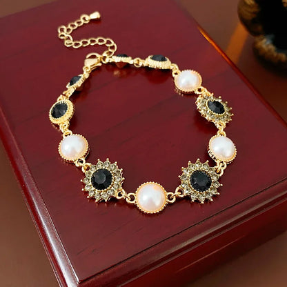 Matilda Noir Bloom Bracelet