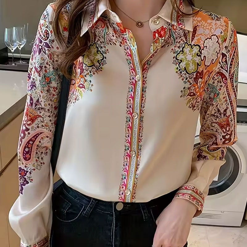 Alice Paisley Bloom Button-Down Shirt