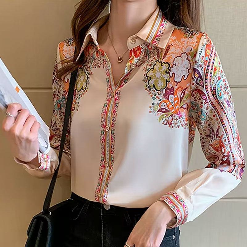 Alice Paisley Bloom Button-Down Shirt