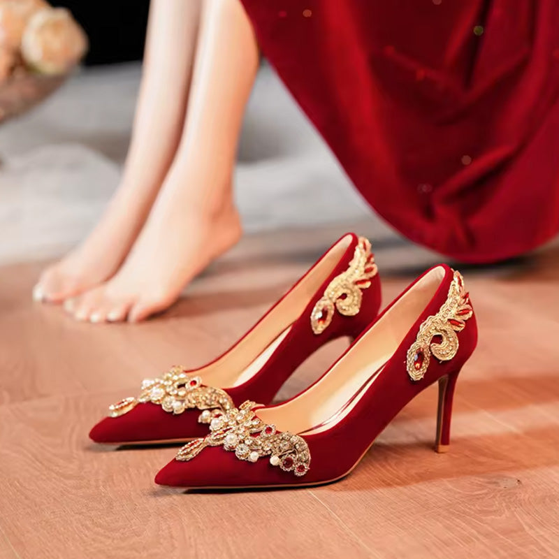 Regalia Velvet Heels