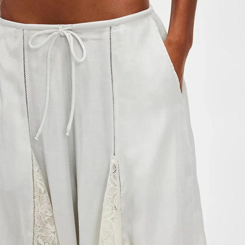 Chloe Lace Hem Lounge Shorts