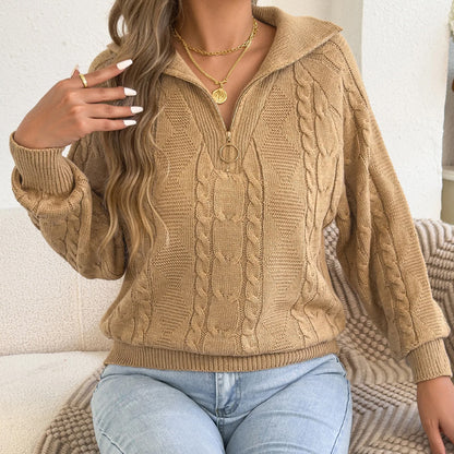 Elsie Knit Half-Zip Pullover