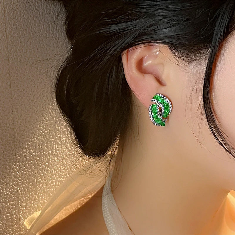 Scarlett Crystal Curve Earrings