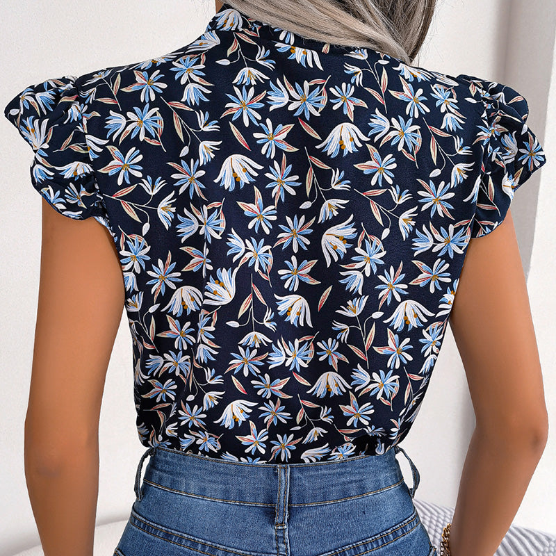 Breezy Tie-Neck Shirt