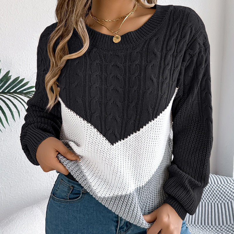 Chloe | Chevron Knit Jumper