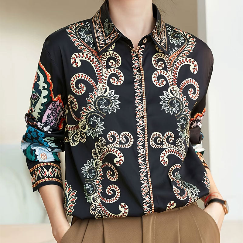 Alice Paisley Bloom Button-Down Shirt