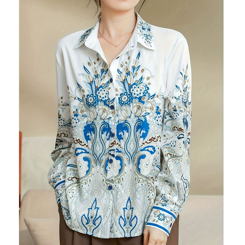 Alice Paisley Bloom Button-Down Shirt