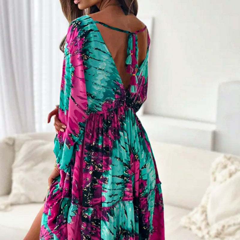 Sunset Swirl Maxi Dress