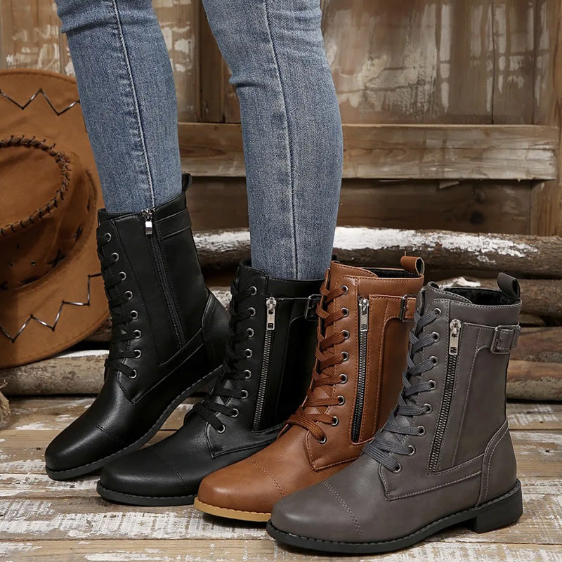 Charlotte Lace-Up Boots