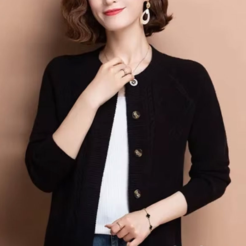 Sophie Classic Diamond Knit Cardigan