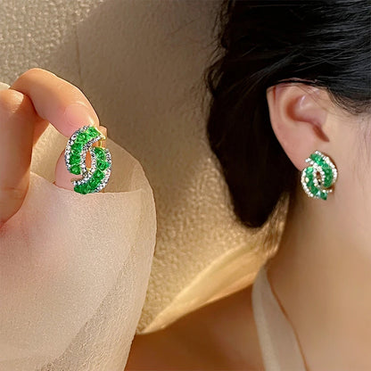 Scarlett Crystal Curve Earrings