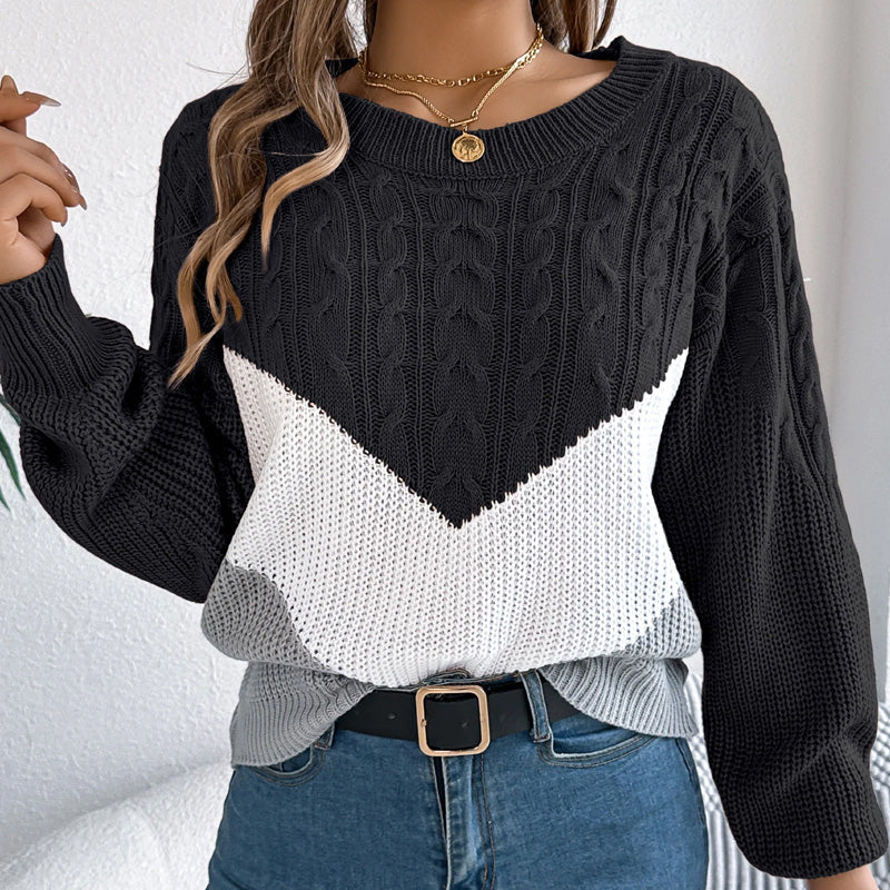 Chloe | Chevron Knit Jumper
