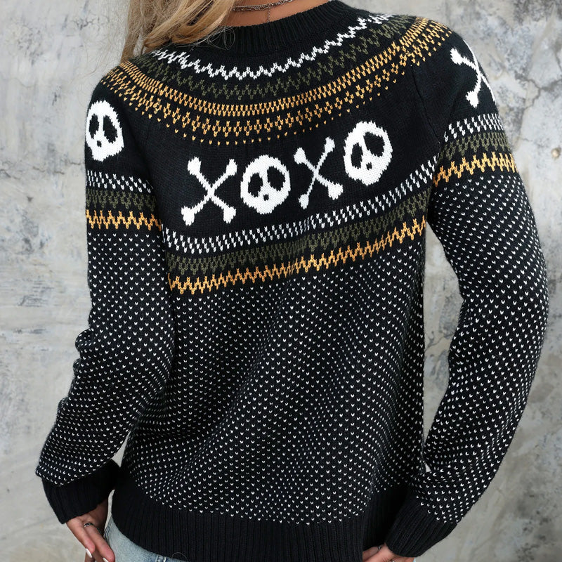 Skull Knit Cardigan