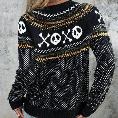 Skull Knit Cardigan