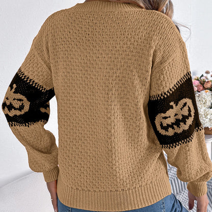 Pumpkin Knit Crew