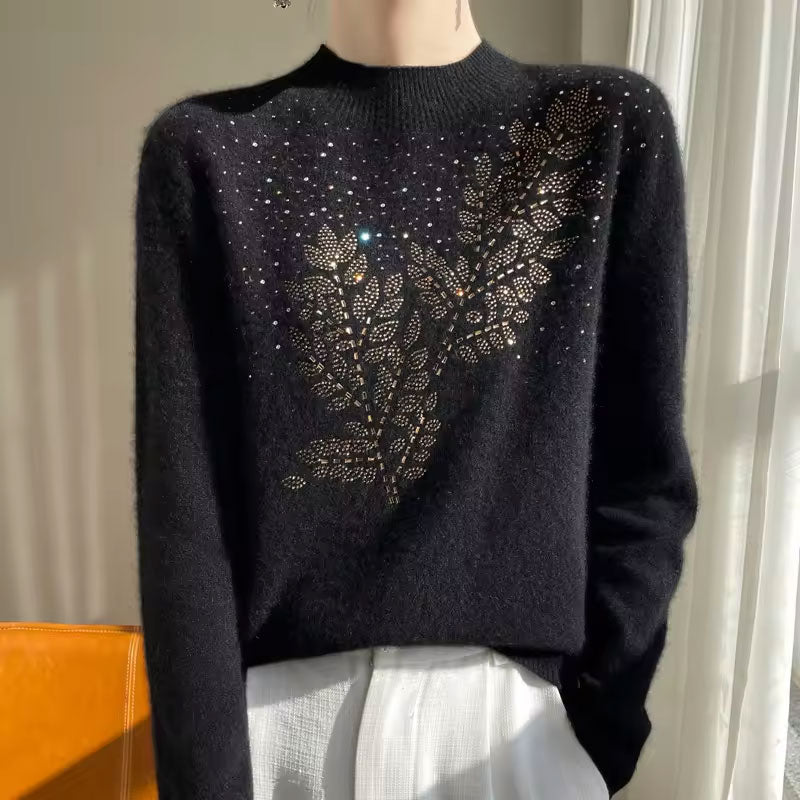 Adeline Leaf Embellishments Sweater