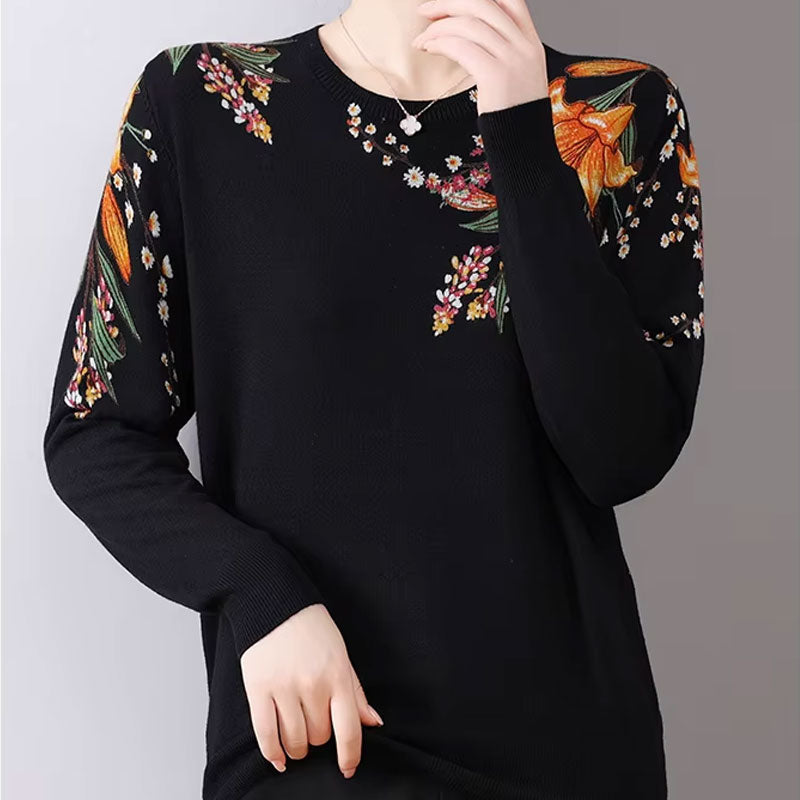 Charlotte Flower Sweater