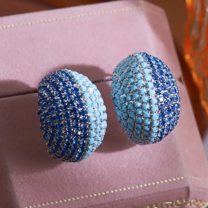 Maddison Ocean Dome Earrings