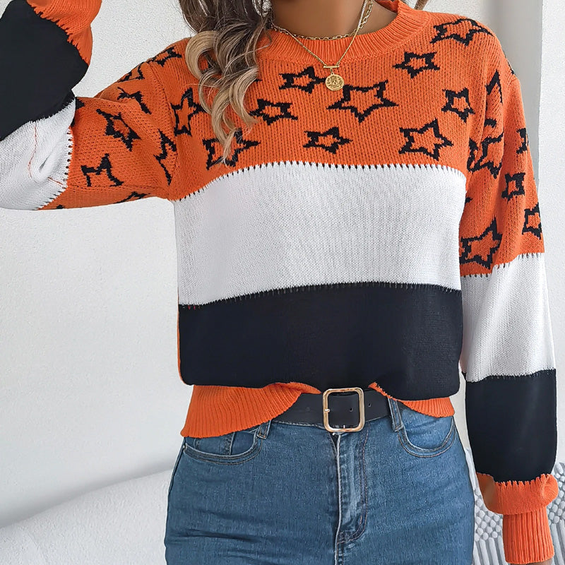 Harper Star Pattern Knit Jumper
