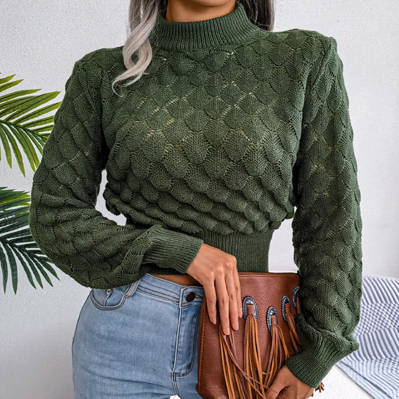 Scale Knit Crop