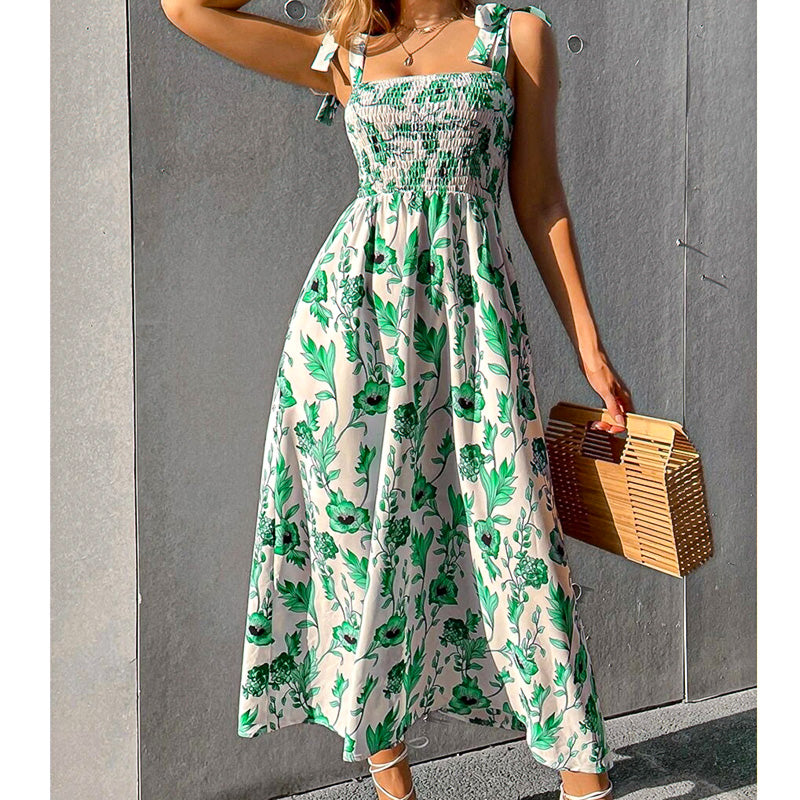 Sunbloom Tie-Strap Maxi Dress