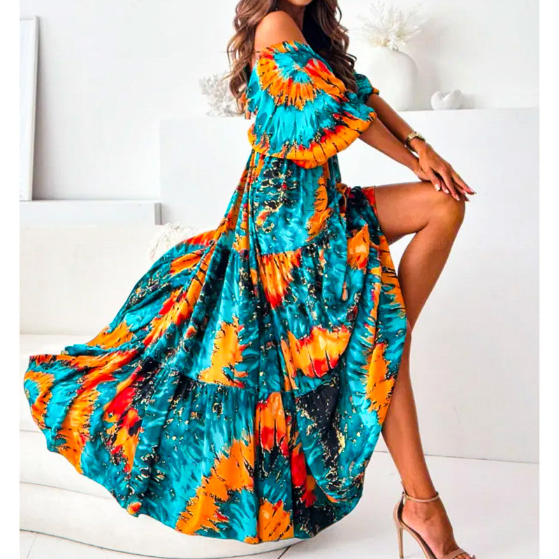 Sunset Swirl Maxi Dress