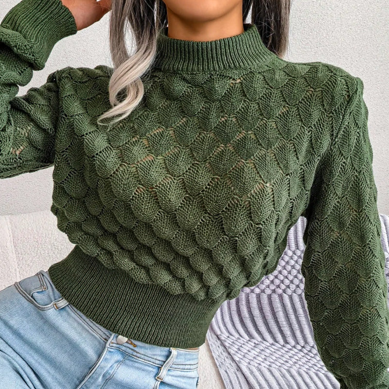 Scale Knit Crop