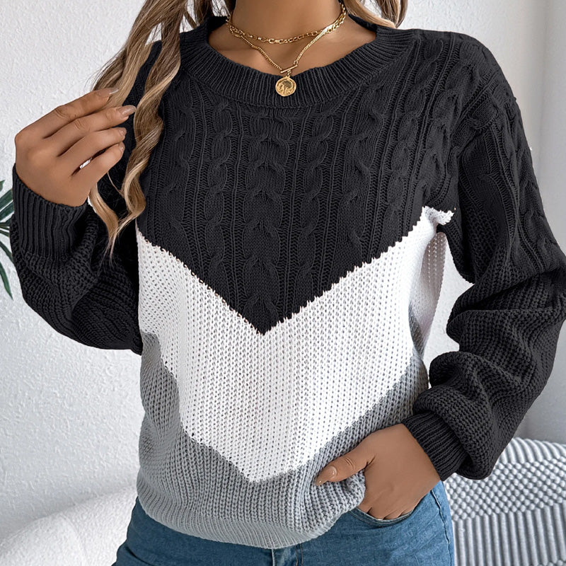 Chloe | Chevron Knit Jumper